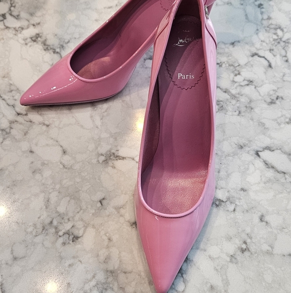 Christian Louboutin Patent Leather Sporty Kate 85mm In Pinkador - Picture 12 of 12